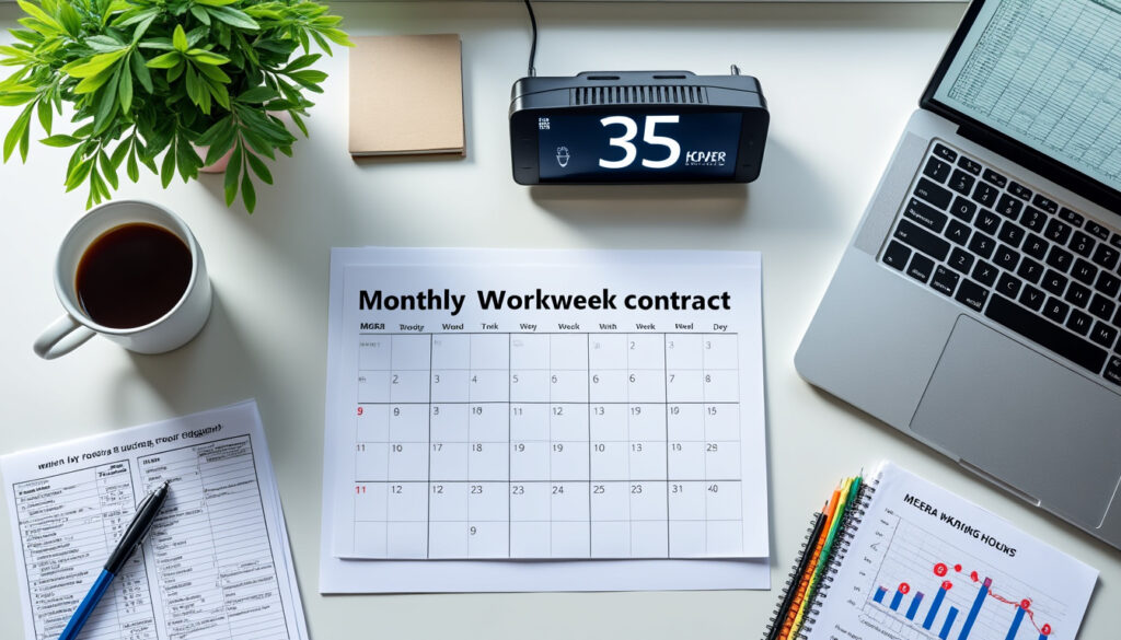 découvrez le nombre d'heures mensuelles pour un contrat de 35 heures par semaine et comment le calculer selon les variations du mois.