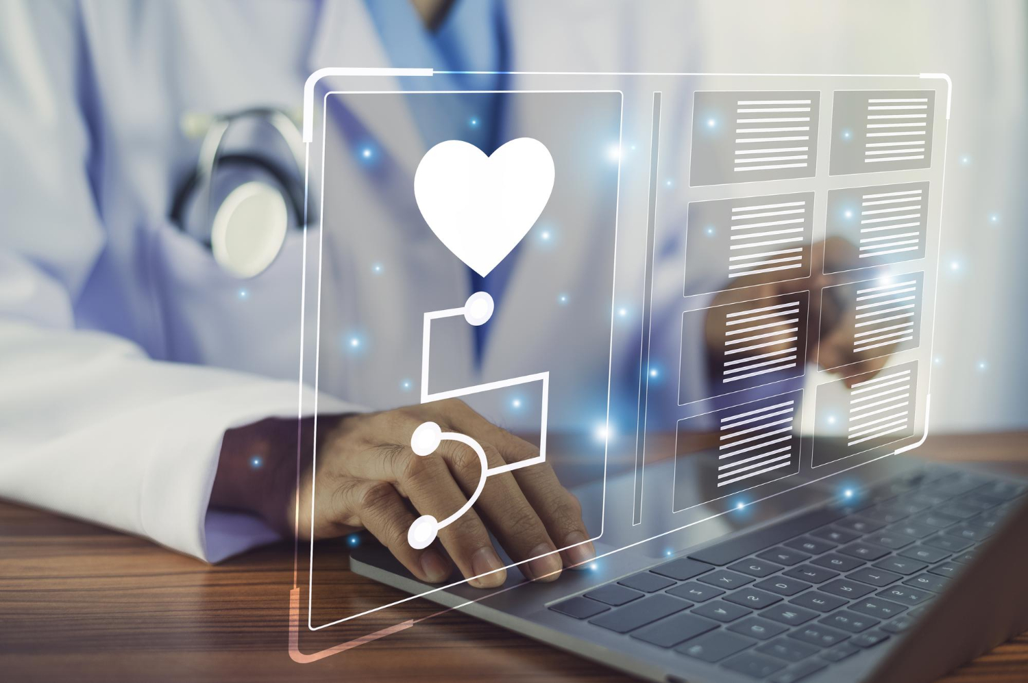 Image illustrant le principe de recherche de mutuelle santé en ligne.